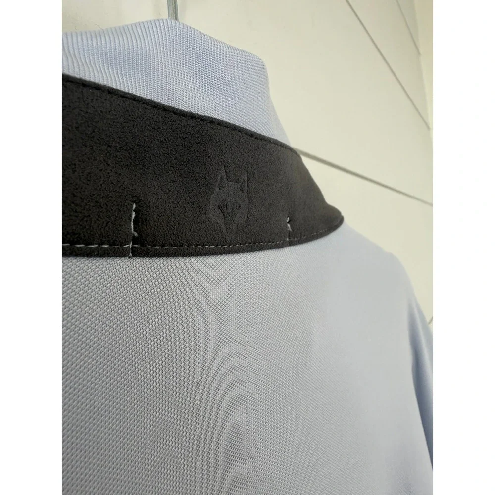 Greyson Quarter Zip Performance Pullover Golf Stretch Light Blue XXL